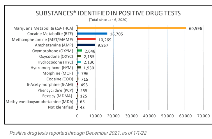 DOT Clearinghouse Violation Data 2021