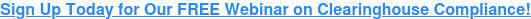 Join Our FREE Webinar on Clearinghouse Compliance! Sign Up Today