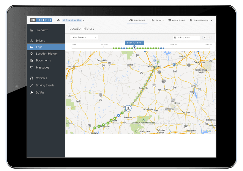 Track Drivers in Real-Time